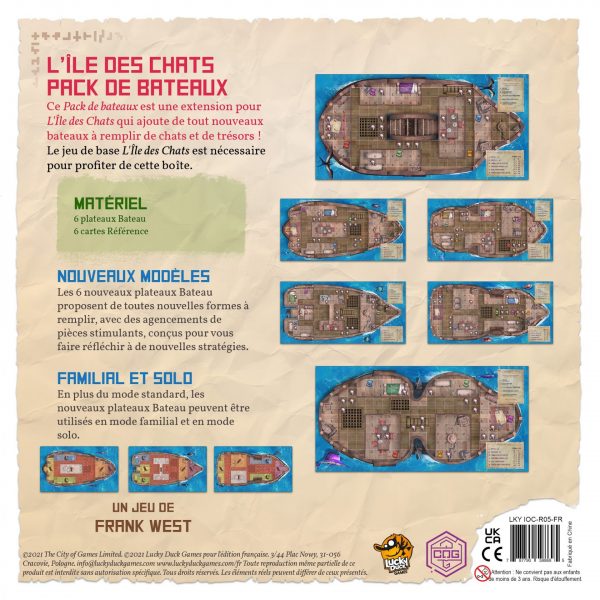 L'ILE DES CHATS - PACK DE BATEAUX